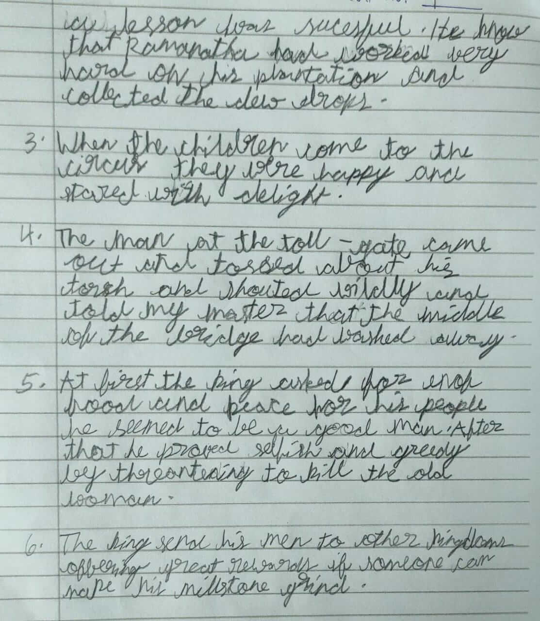 Handwriting before the program